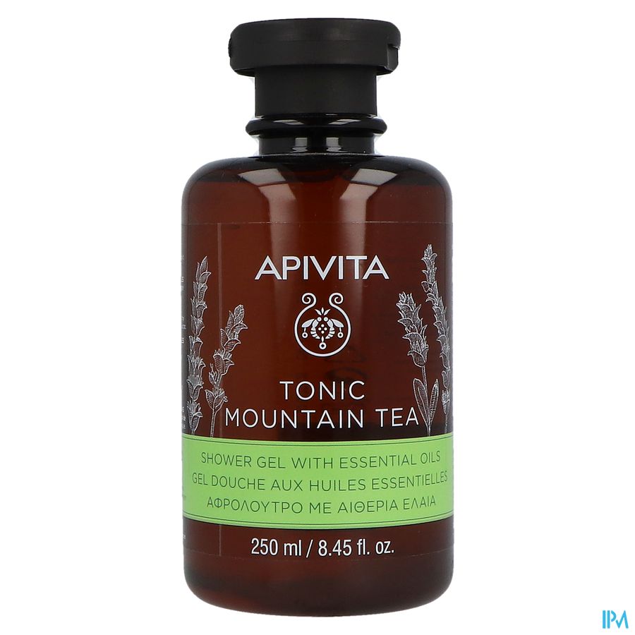 Apivita Tonic Mountain Tea Shower Gel Ess Oil250ml 1