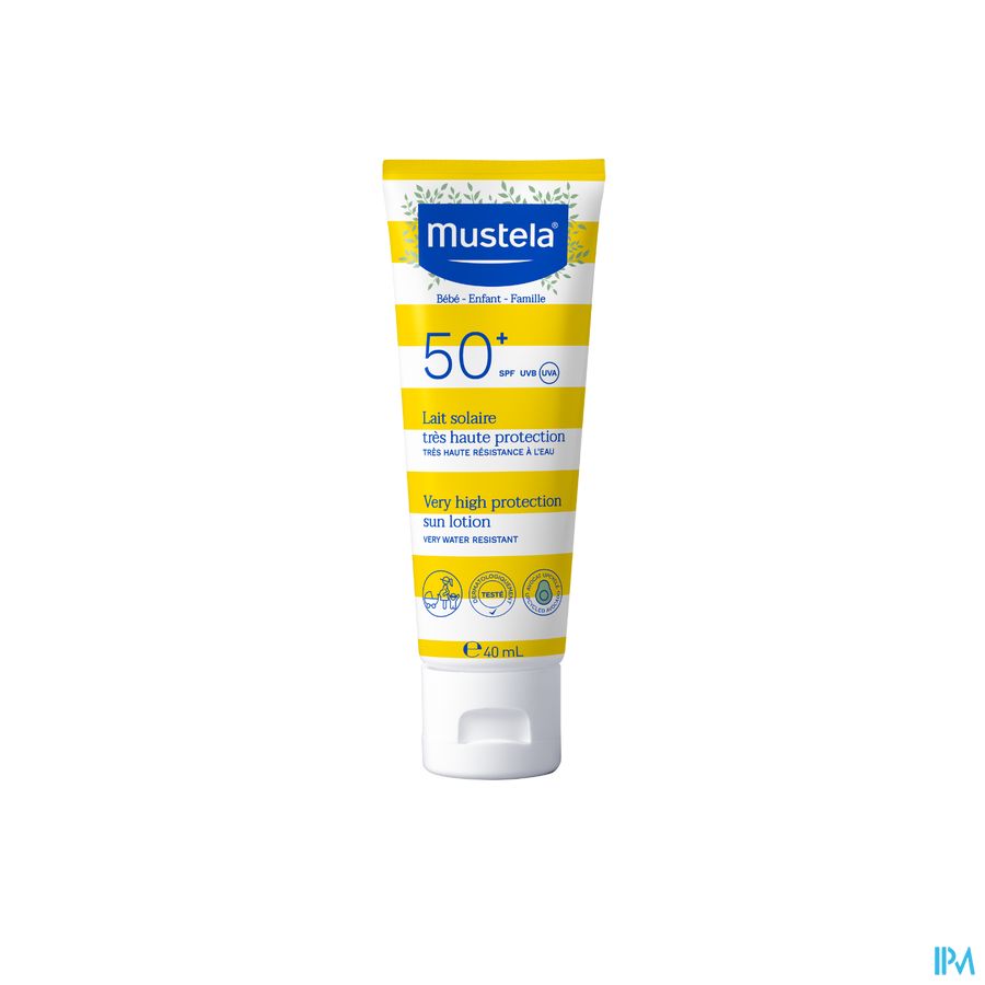 Mustela Zon Melk Heel Hoge Bescherming Ip50+ 40ml 2