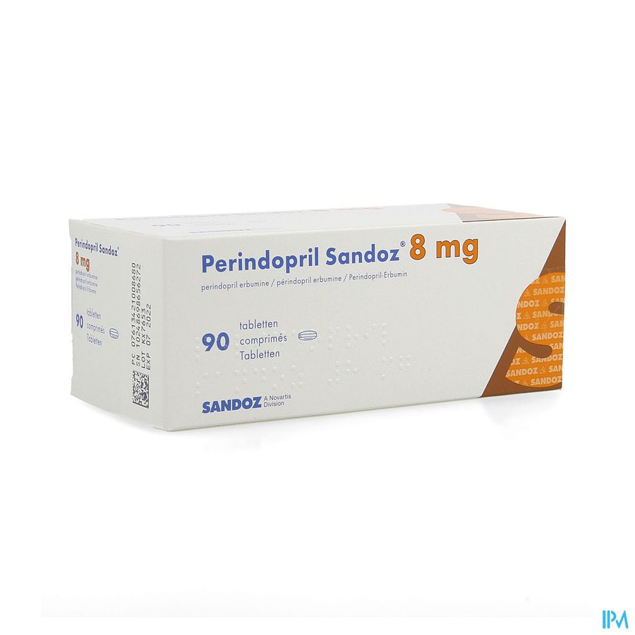 Perindopril Sandoz 8mg Sandoz Comp 90 X 8mg Perindopril Sandoz 8mg Sandoz Comp 90 X 8mg