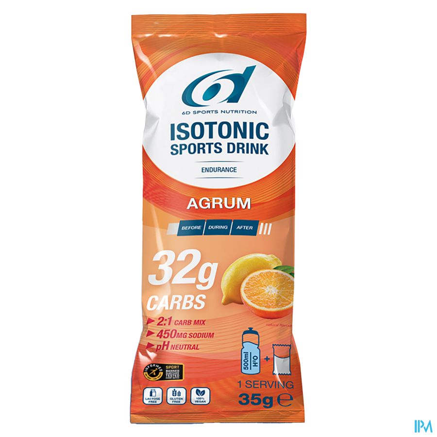 6d Isotonic Sports Drink Agrum Pdr Zakje 14x35g 3