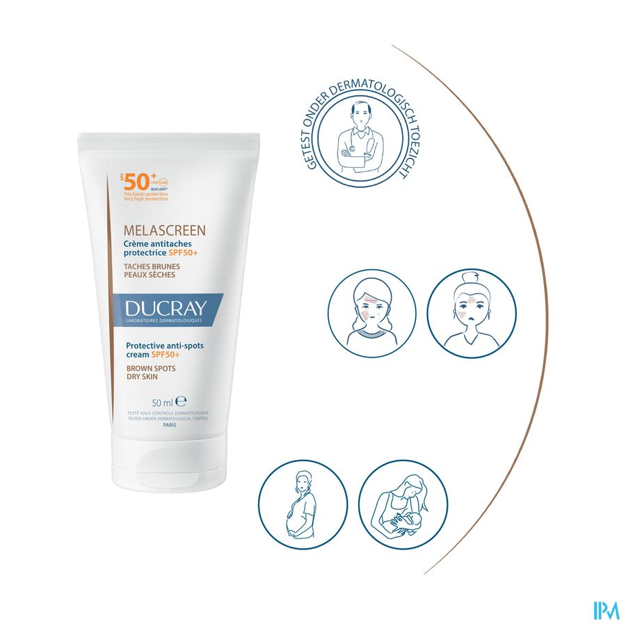 Ducray Melascreen Cr A/pigmentvlekken Spf50+ 50ml 9