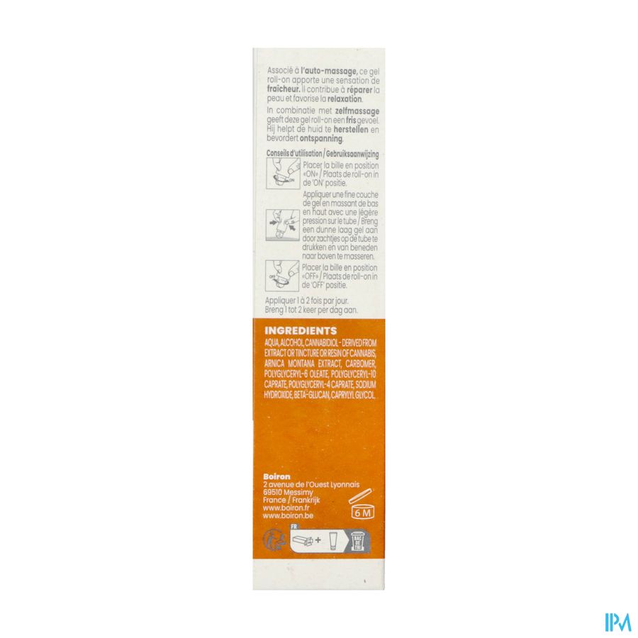 Cbd Gel Roll-on Herstellend&ontspannend 45g Boiron Cbd Gel Roll-on Herstellend&ontspannend 45g Boiron