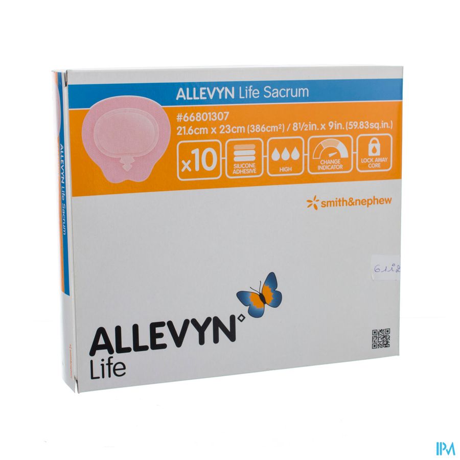 Allevyn Life Sacrum Pans 21,6x23,0cm 10 66801307 Allevyn Life Sacrum Pans 21,6x23,0cm 10 66801307