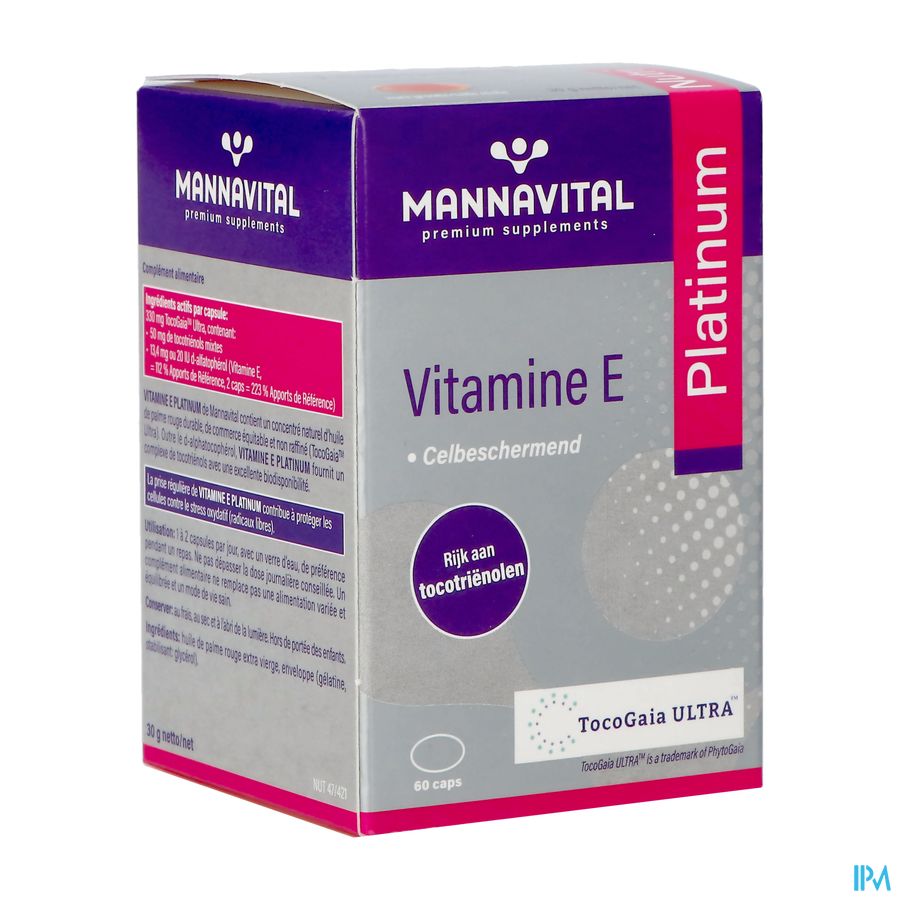 Mannavital Vitamine E Caps 60