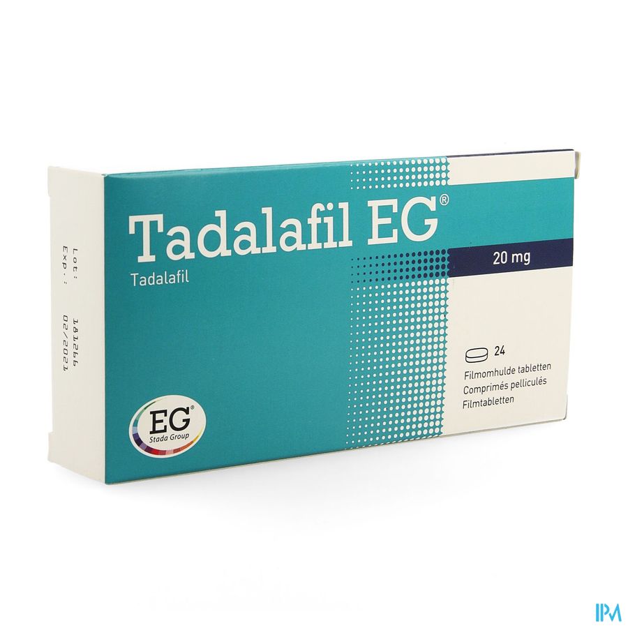 Tadalafil EG 20Mg Filmomh Tabl 24 X 20Mg