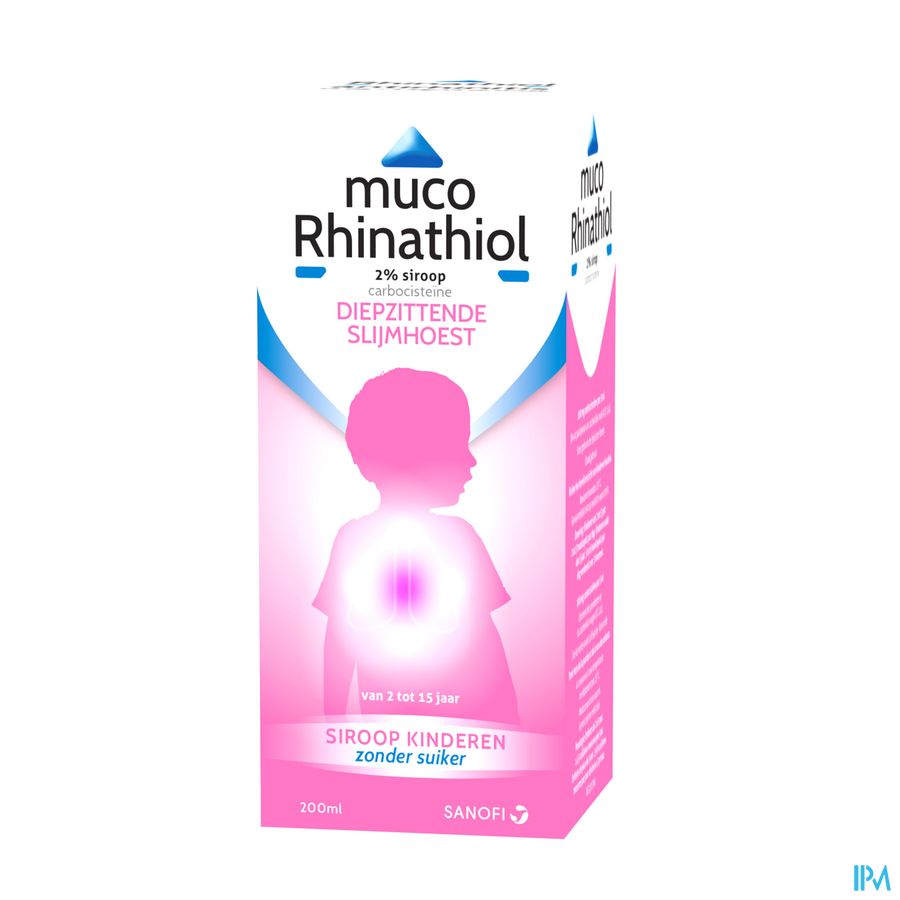 Muco Rhinathiol 2% Kind Siroop Z/suiker 200ml Nf