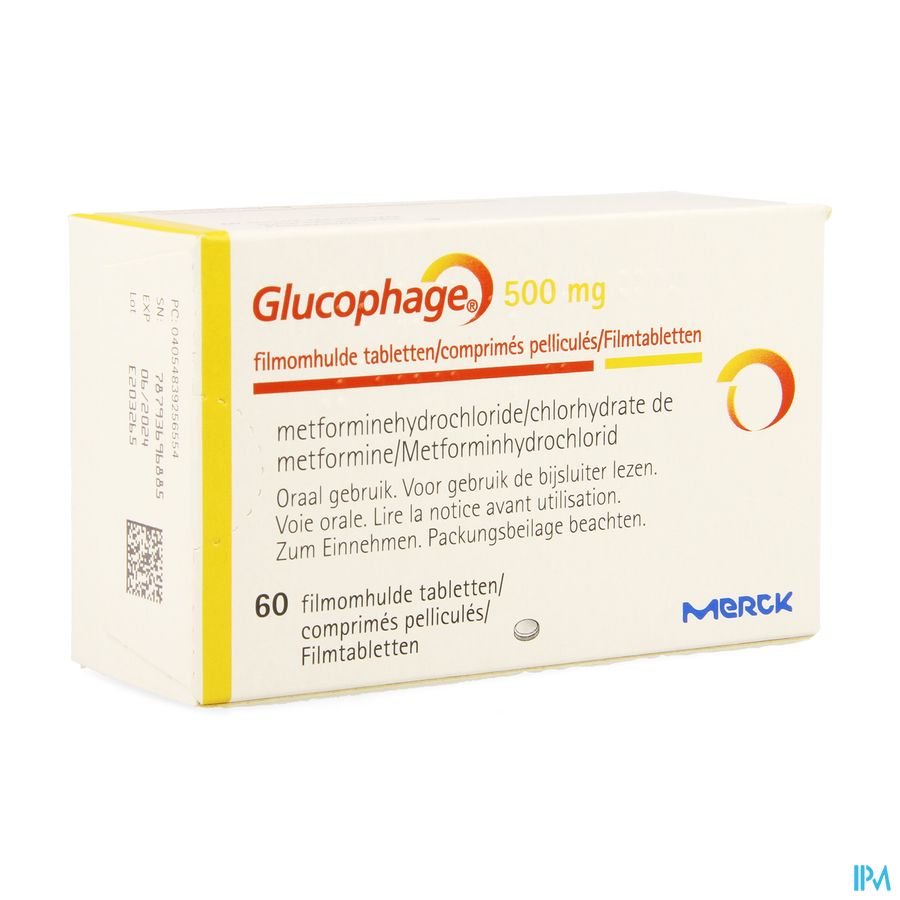 Glucophage 500 Comp 60 X 500mg