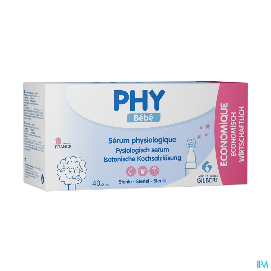 Phy Serum Physiologique Pack Economique 40x5ml