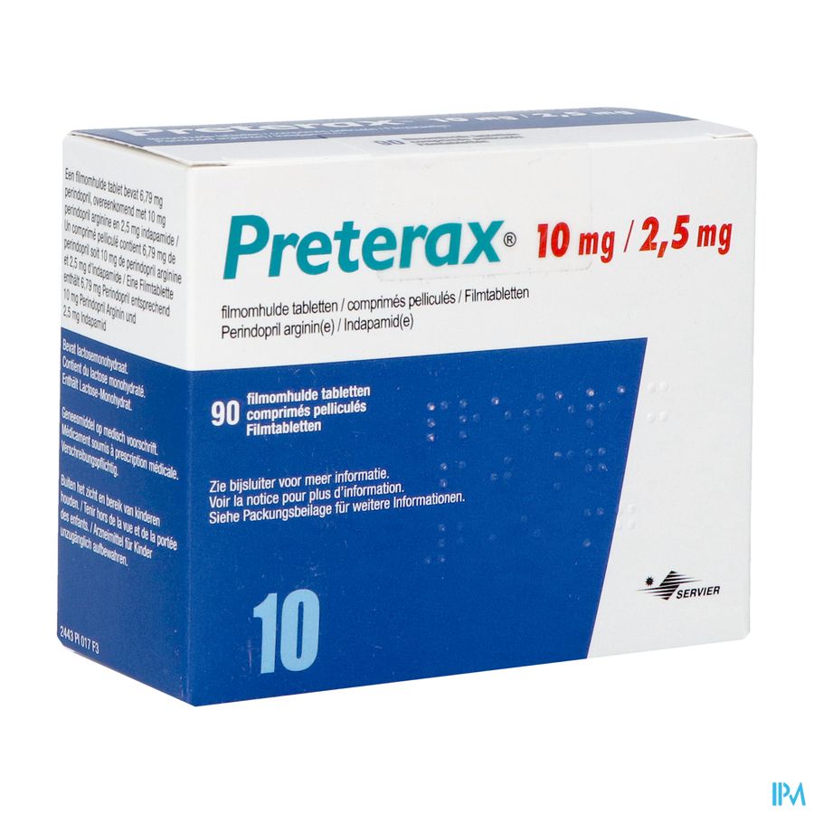 Preterax 10mg/2,5mg Abacus Filmomh Tabl 90