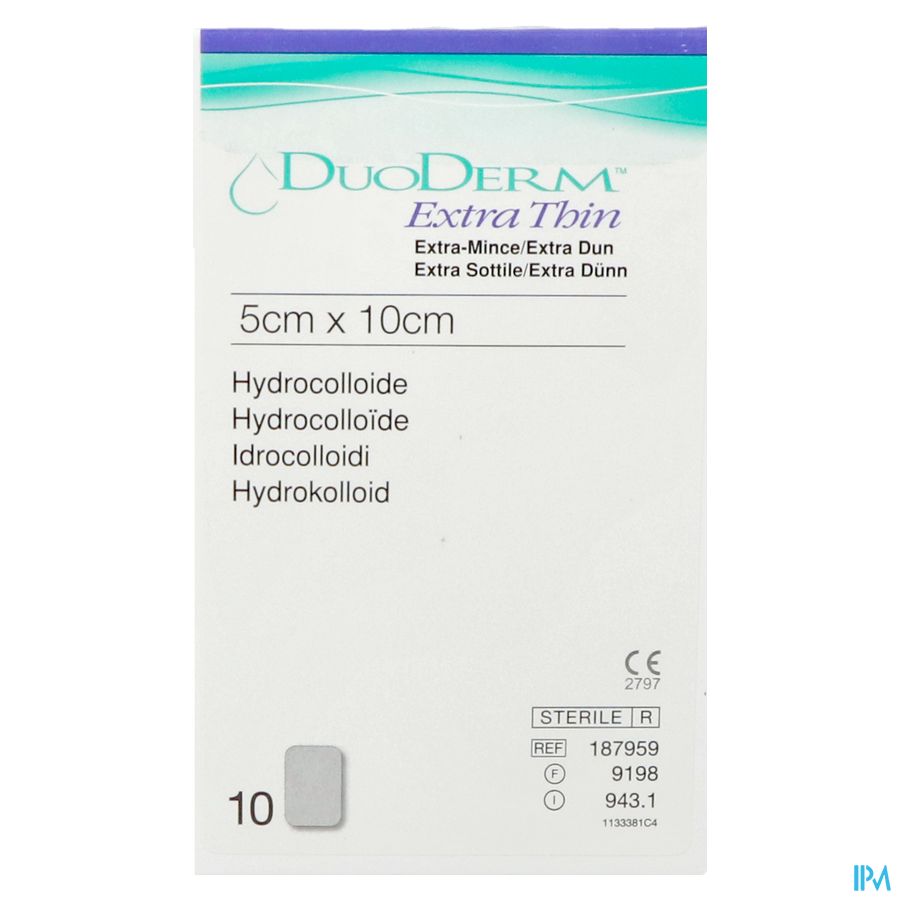 Duoderm Extra Mince Pans Hydro 5cmx10cm 10 H7959 1