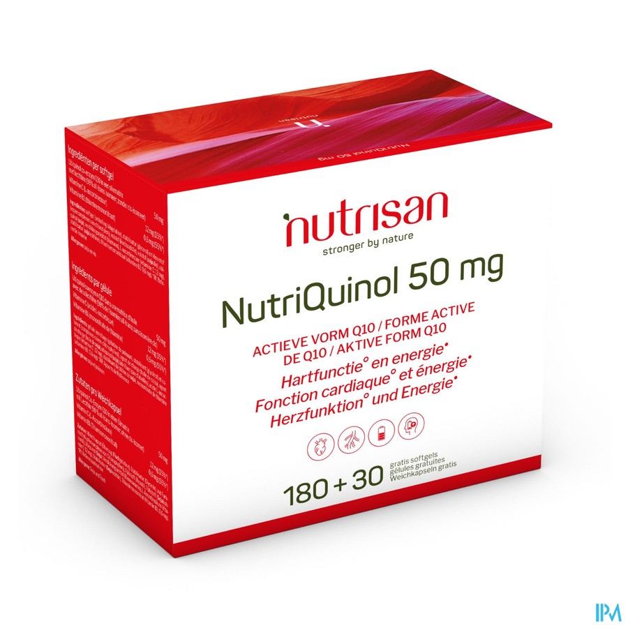 Nutriquinol 50mg 180+30 Gratis Softgels   Nutrisan