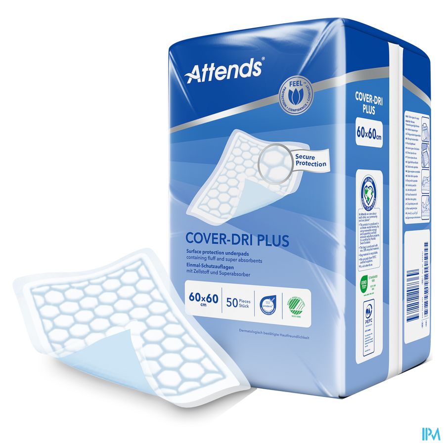 Attends Cover Dri Plus Onderleg 60x 60cm 1x50 5