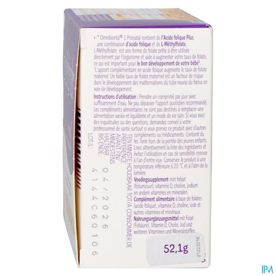 Omnibionta Pronatal 1kinderwens Zwang.8wek Tabl56 8