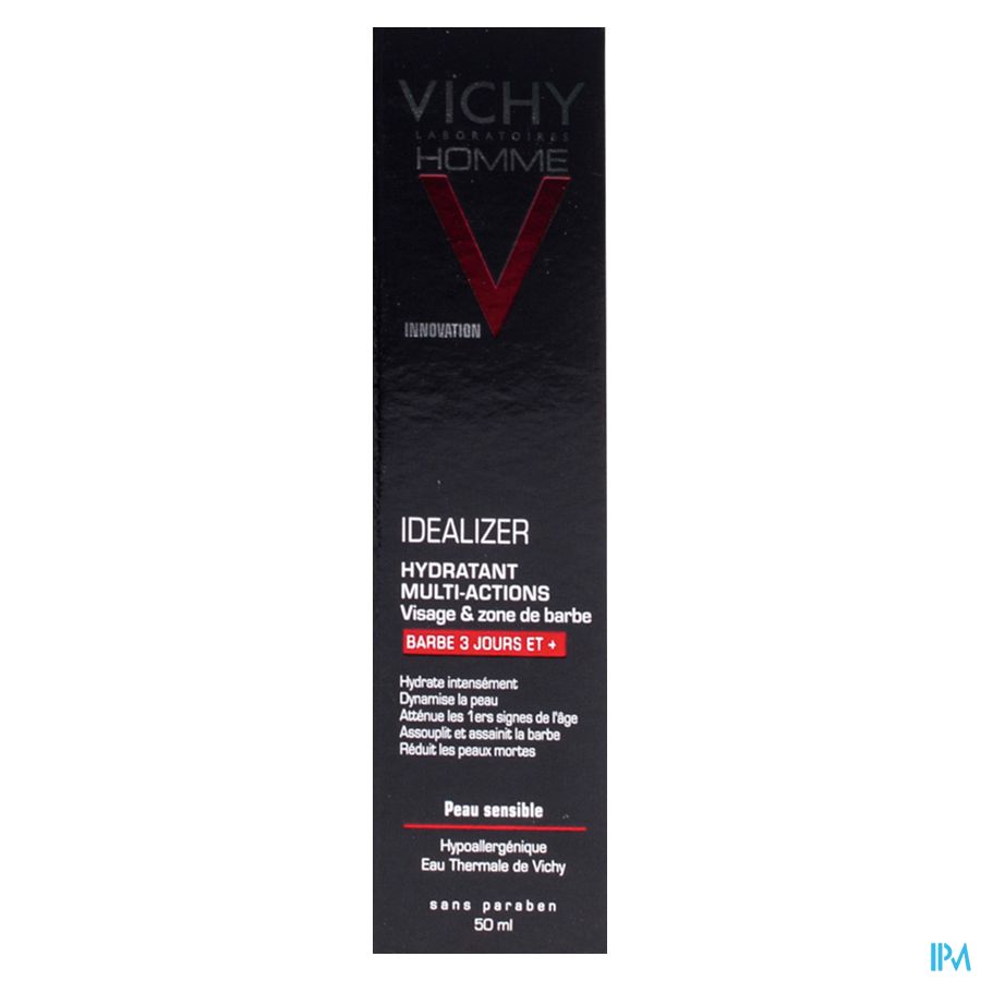 Vichy Homme Idealizer Hydratant Barbe 3j 50ml