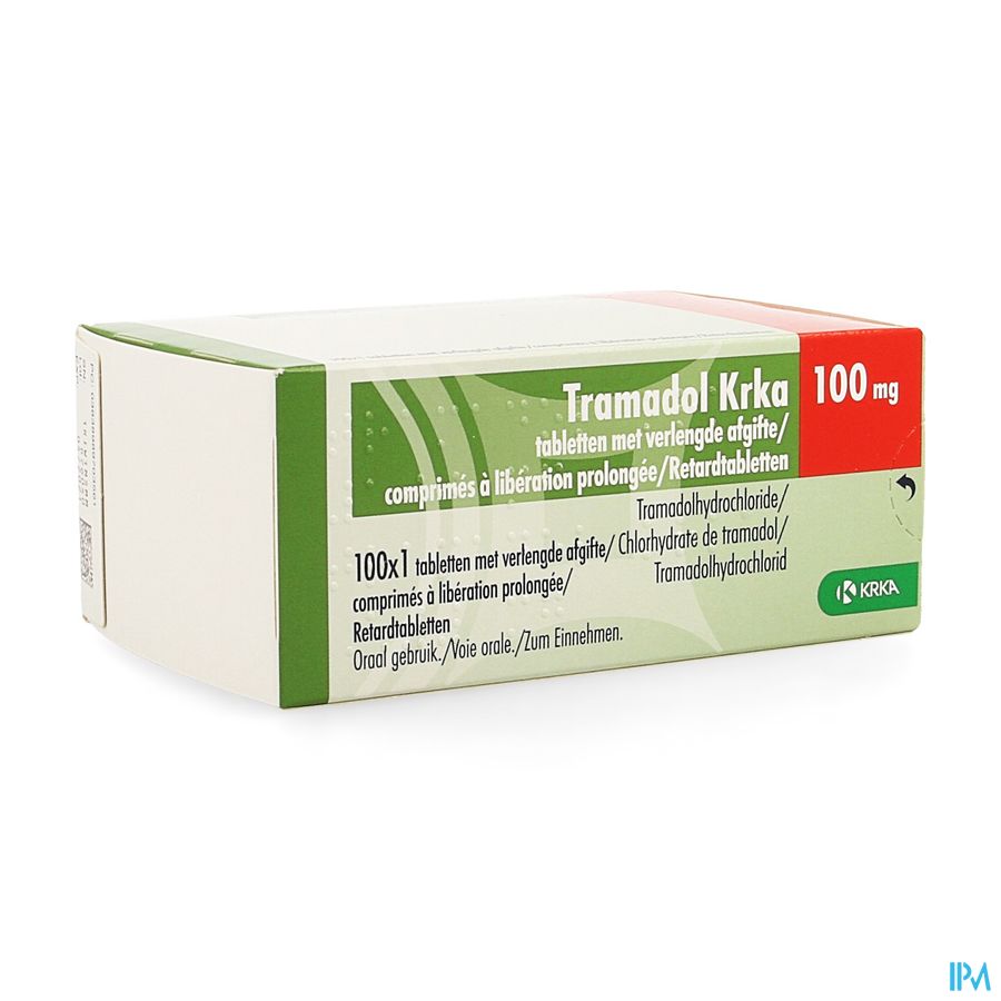Tramadol Krka 100mg Verl.afgifte Comp 100 X 100mg Tramadol Krka 100mg Verl.afgifte Comp 100 X 100mg