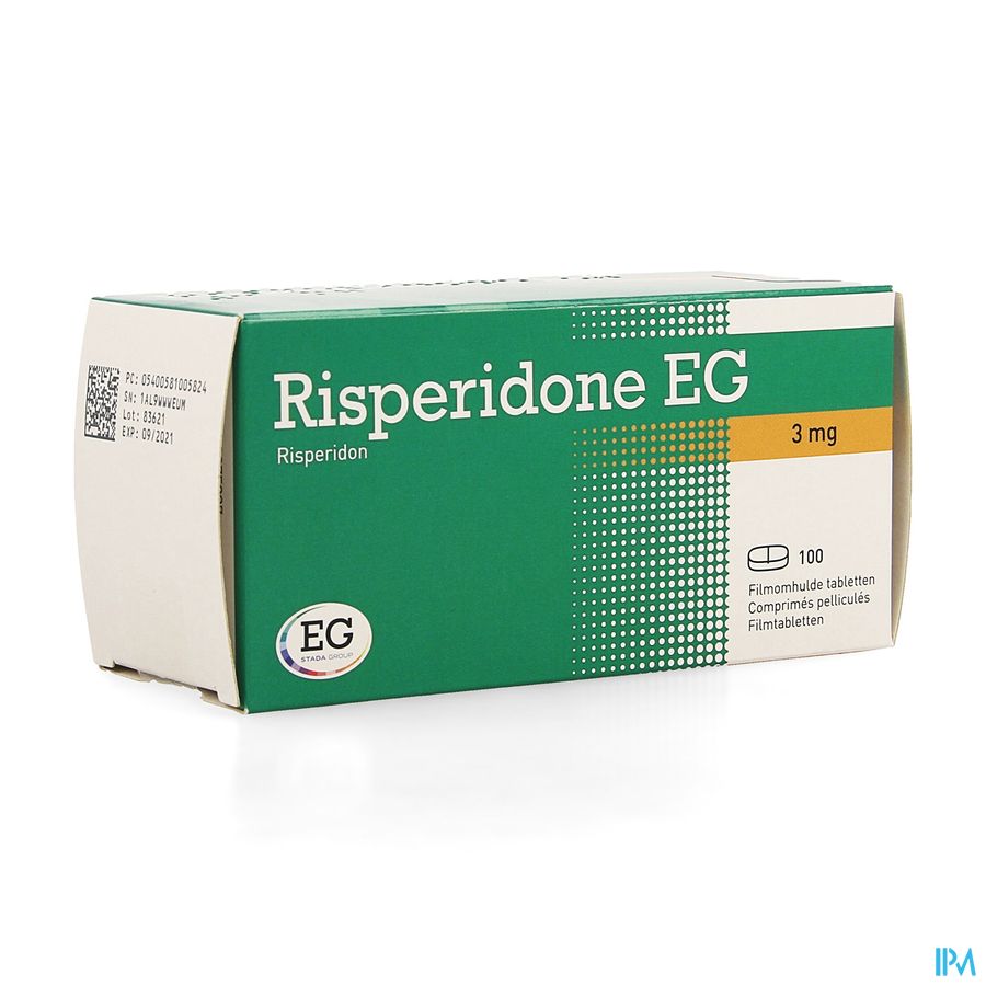 Risperidone EG Tabl 100 X 3 Mg Risperidone EG Tabl 100 X 3 Mg
