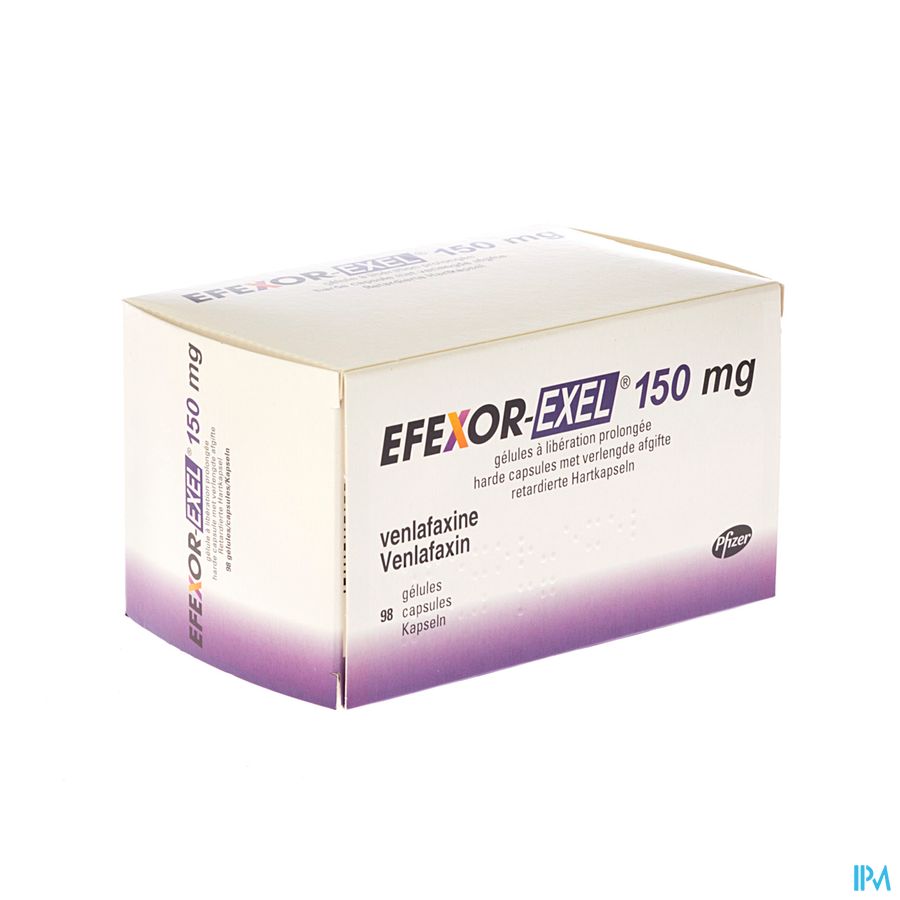Efexor Exel 150mg Caps Liberation Prolonge 98 Efexor Exel 150mg Caps Liberation Prolonge 98