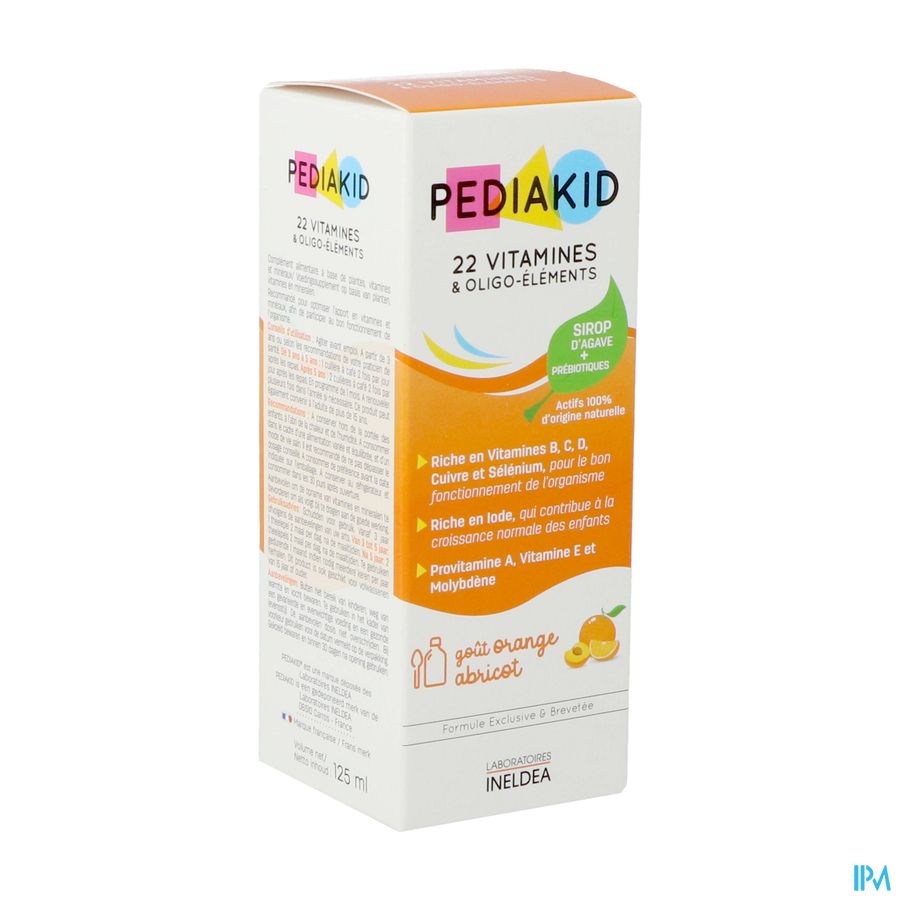 Pediakid 22 Vitamines & Oligo Elements Fl 125ml