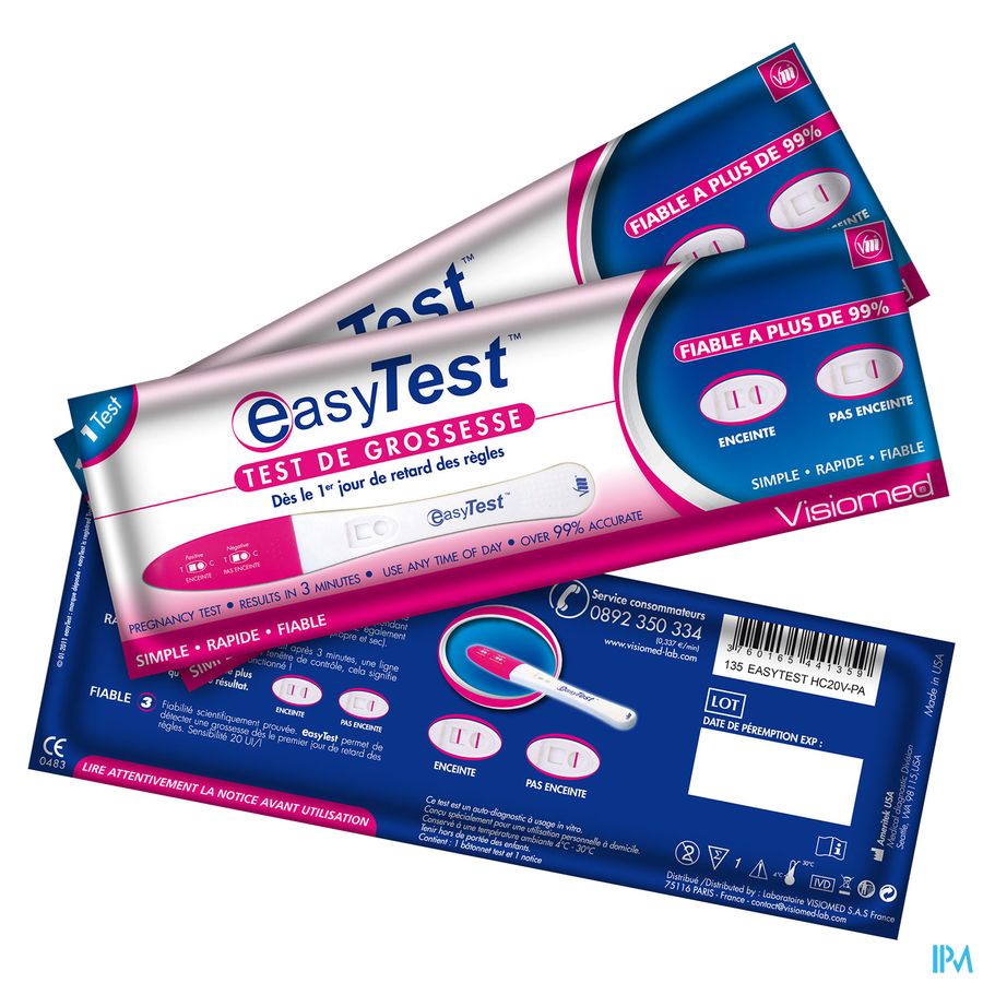 Easytest Test Grossese 20ui/l Blister Easytest Test Grossese 20ui/l Blister