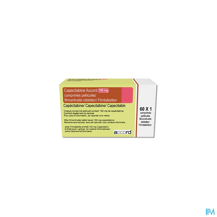 Capecitabine Accord Health 150mg Filmomh Tabl 60