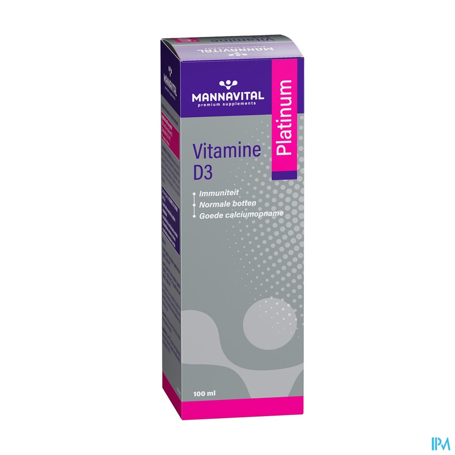 Mannavital Vitamine D3 Platinum Druppels 100ml