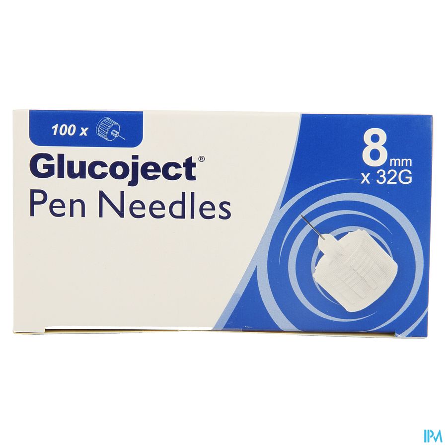 Glucoject Pen Needles 8mm 32g 1