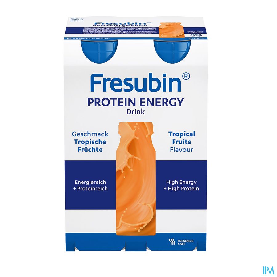 Fresubin Protein Energy Drink 200ml Fruits Tropicaux/tropische Vruchten