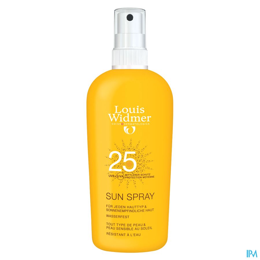 Widmer Sun Spray 25 N/parf Fl 150ml