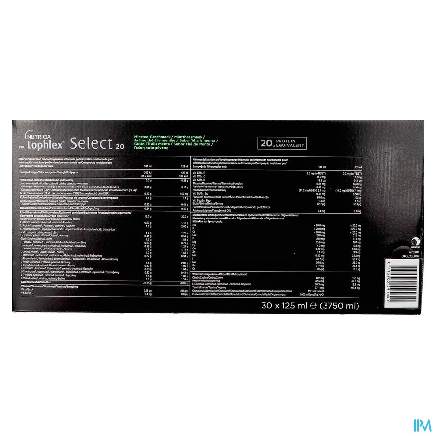 Pku Lophlex Select 20 Muntthee 30x125ml 5