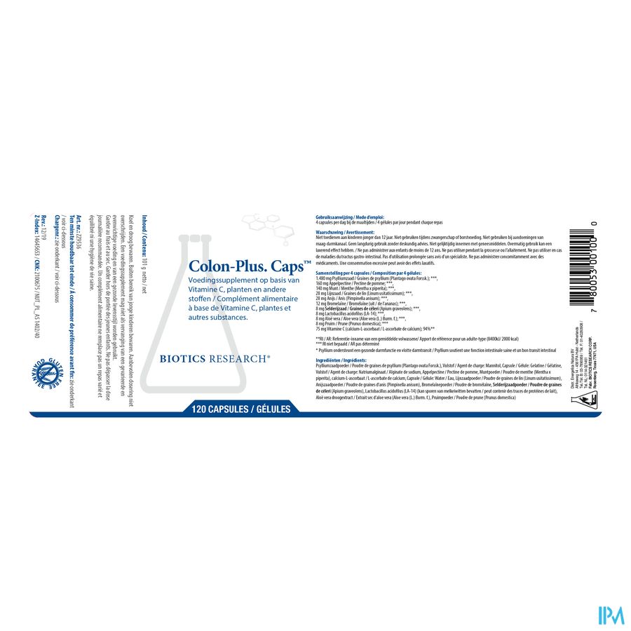 Colon Plus Biotics Caps 120 3