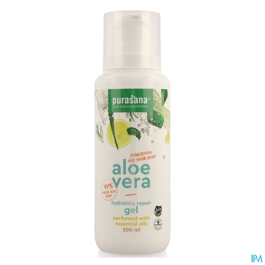 Purasana Vegan Aloe Vera Pure Gel Parf Ess.ol200ml Purasana Vegan Aloe Vera Pure Gel Parf Ess.ol200ml