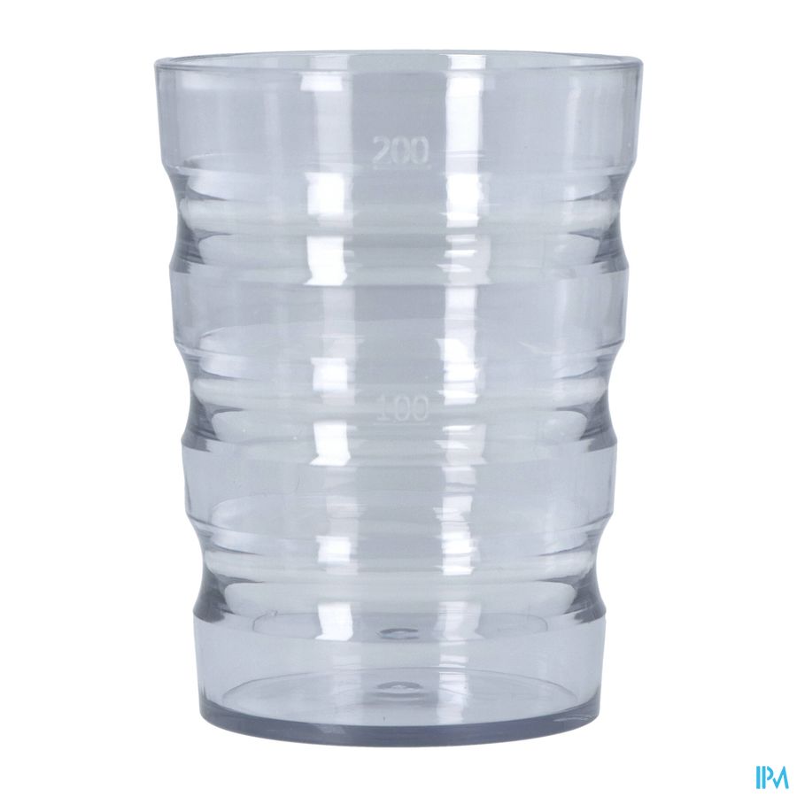 Gobelet Rainures 200mltransparent