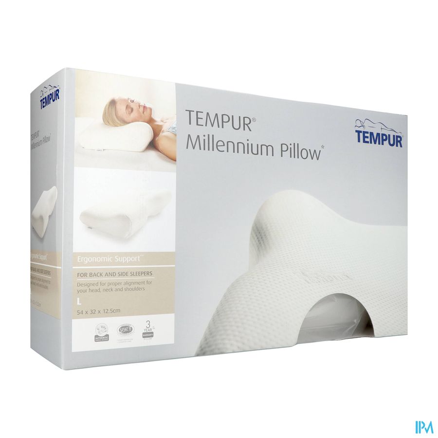 Tempur Millennium Hoofdkussen l 54x32x12,5/7cm Tempur Millennium Hoofdkussen l 54x32x12,5/7cm