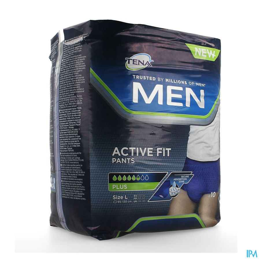 Tena Men Pants Plus Large 10 772610 Tena Men Pants Plus Large 10 772610