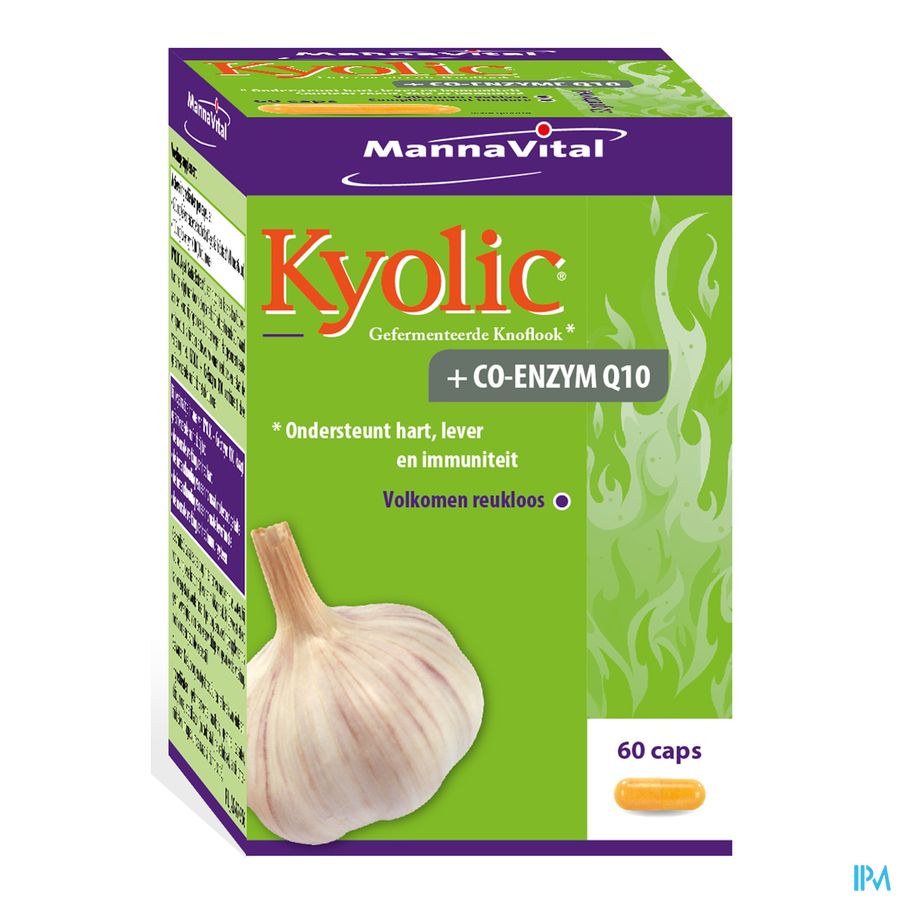 Mannavital Kyolic + Co-enzym Q10 Caps 60 Mannavital Kyolic + Co-enzym Q10 Caps 60