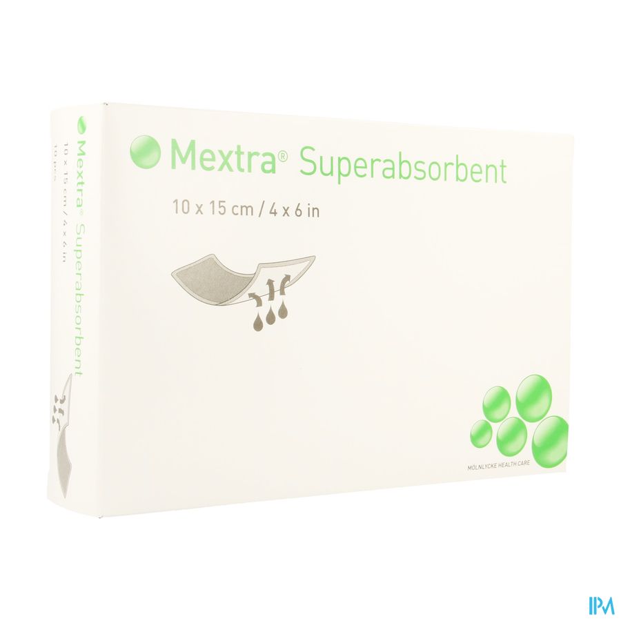 Mextra Superabsorbent Nf 10,0x15,0cm 10 610710 Mextra Superabsorbent Nf 10,0x15,0cm 10 610710