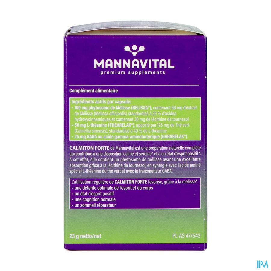 Mannavital Calmiton Forte V-caps 60 Mannavital Calmiton Forte V-caps 60