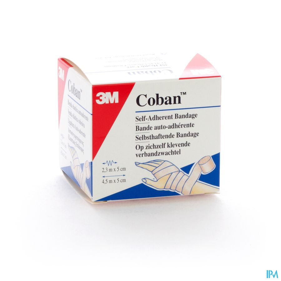 Coban 3m Bandage Elast.tan 5,0cmx4,57m Roul. 1582p Coban 3m Bandage Elast.tan 5,0cmx4,57m Roul. 1582p