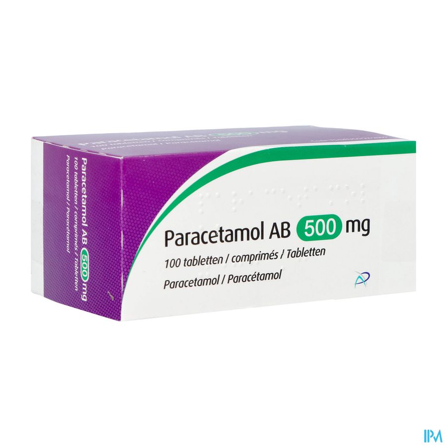 Paracetamol Ab 500mg Comp 100 Paracetamol Ab 500mg Comp 100