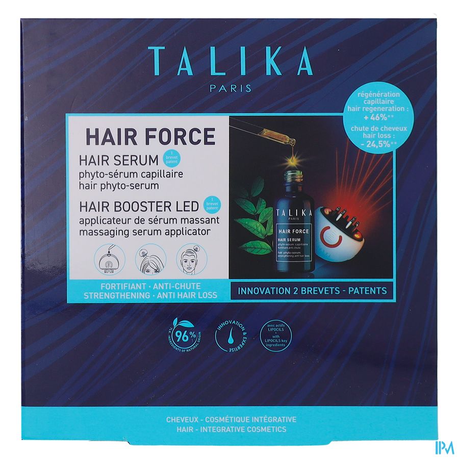 Talika Hair Force Serum 30ml +booster Galet-peigne 1