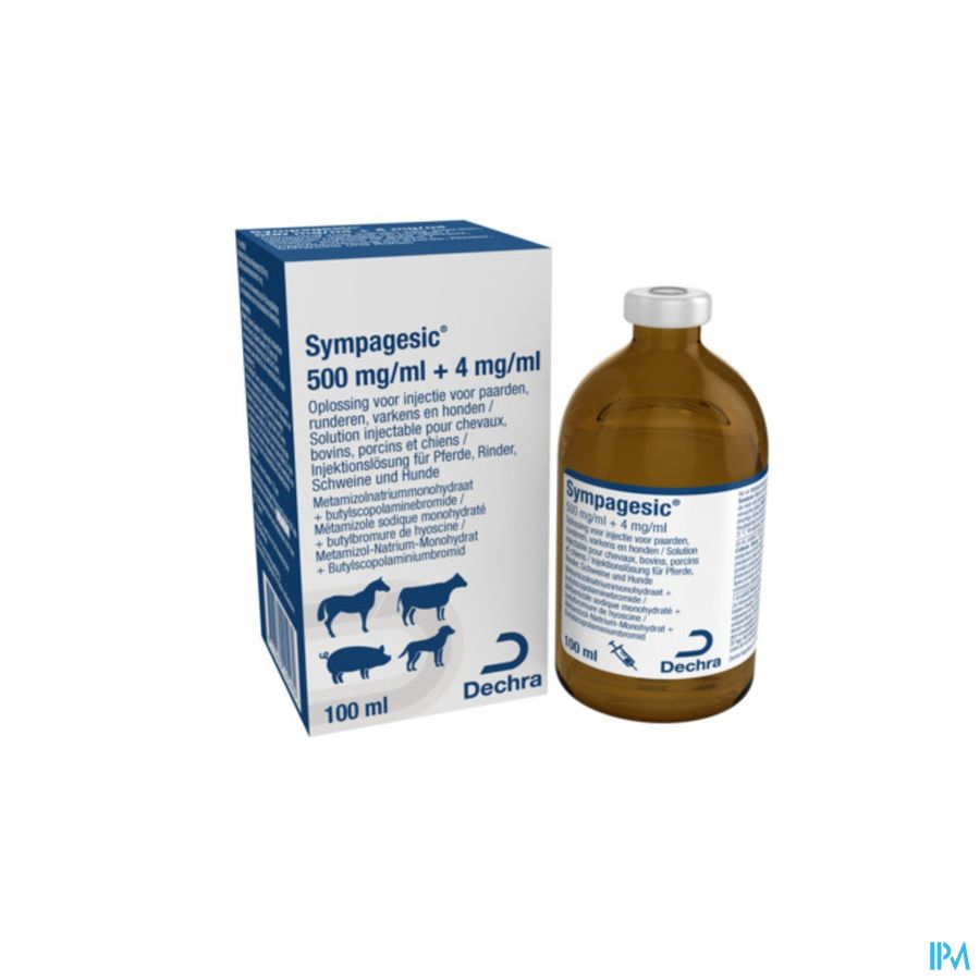 Sympagesic 500mg/ml+4mg/ml Opl Inj Fl Inj 1x100ml Sympagesic 500mg/ml+4mg/ml Opl Inj Fl Inj 1x100ml