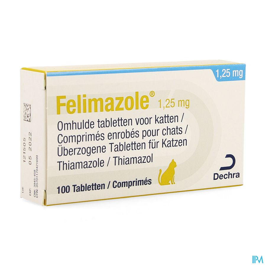 Felimazole 1,25mg Omh. Tabl Blister 100 Felimazole 1,25mg Omh. Tabl Blister 100
