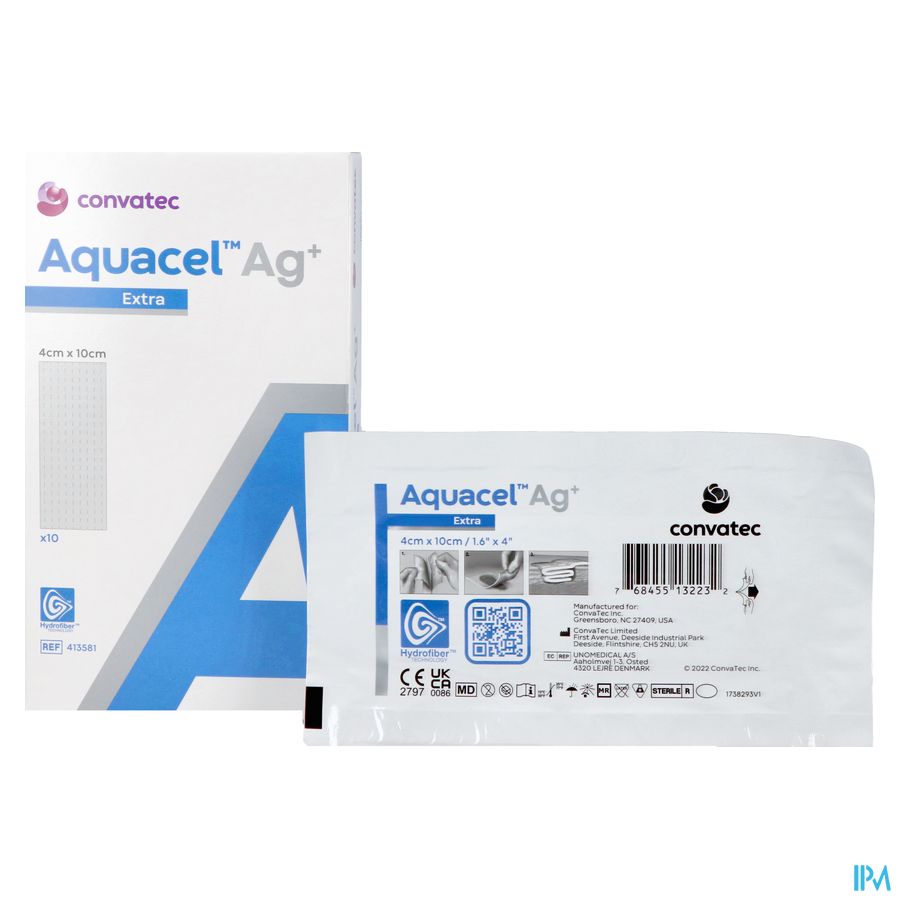 Aquacel Ag+ Extra 4 X 10cm 10 413581 5