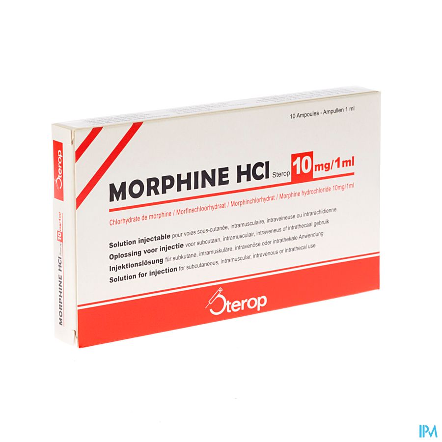 Morphine Hcl Amp 10 X 10mg/1ml S/c Morphine Hcl Amp 10 X 10mg/1ml S/c