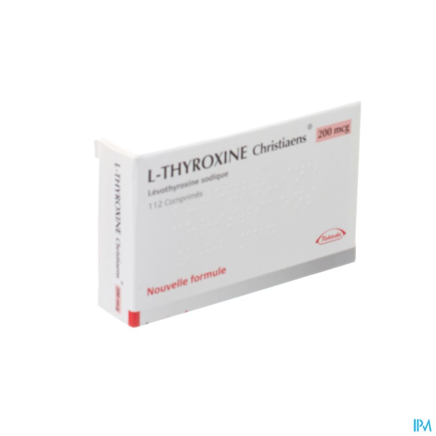 l Thyroxine Christiaens Comp 112x0,200mg l Thyroxine Christiaens Comp 112x0,200mg