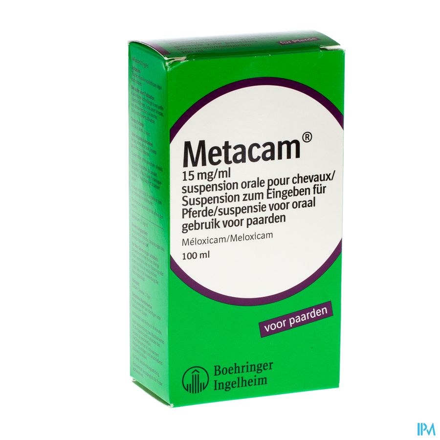 Metacam Susp Oral 15mg/1ml 100ml Paarden Chevaux