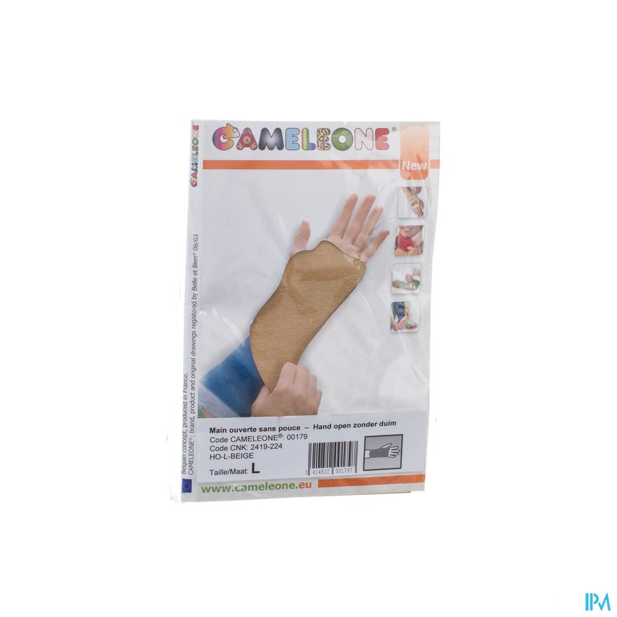 Cameleone Hand Open -duim Beige l 1 Cameleone Hand Open -duim Beige l 1