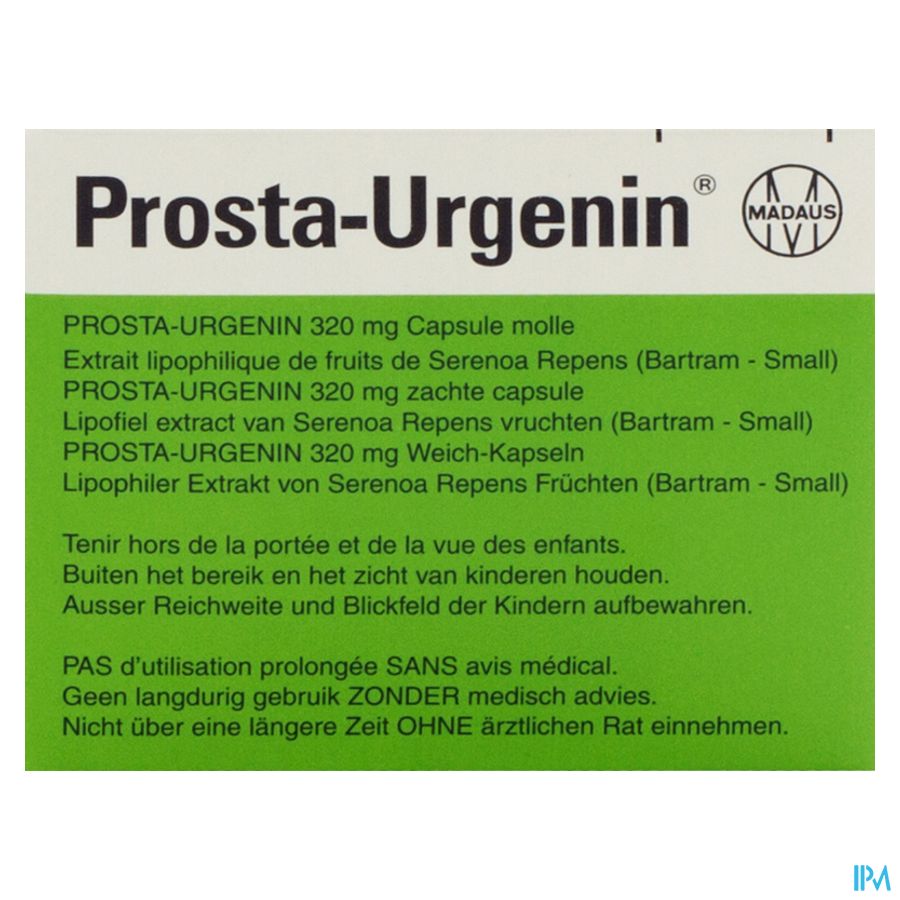 Prosta Urgenin Caps 30 X 320mg Prosta Urgenin Caps 30 X 320mg