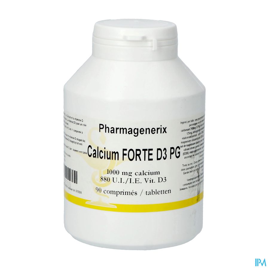 Calcium Forte D3 Pharmagenerix Kauwtabl 90 Calcium Forte D3 Pharmagenerix Kauwtabl 90