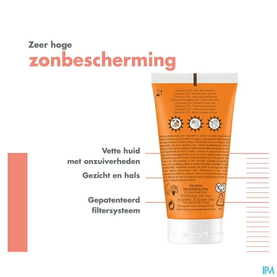 Avene Zon Spf50+ Cleanance 50ml 9